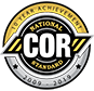 COR logo - 10 year achievement
